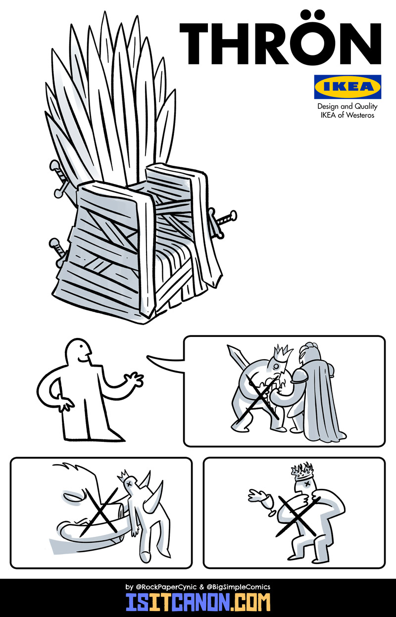What if the Iron Throne in Game of Thrones came from IKEA? Here's our best guess at what it would look like.