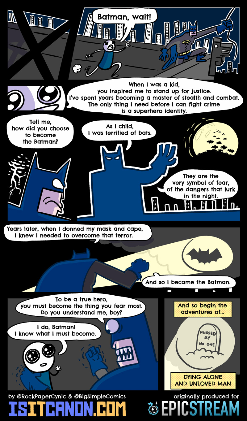 When you think about Batman built up his personal brand, it doesn't actually make a lot of a sense. Here, we'll show you what we mean.